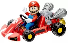 Jakks Pacific Nintendo Super Mario Movie – Figūra su Kart – Mario (6 cm) (417684)