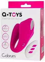 Toyfa A-TOYS Vibratorius poroms Cobrum, silikonas, rožinis, 9,6 cm