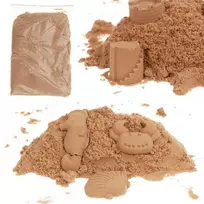 Kinetinis smėlis, 1kg, rudas