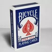 Bicycle Rider Back 808 juodas seal playing kortos (mėlynos)