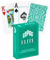 1546 Elite Poker size - Jumbo index žaidimo kortos (žalios) Copag