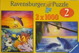 2 x 1000 Dolphin Puzzles - RAVENSBURGER dėlionė