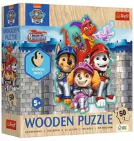 Trefl Medinė dėlionė 50 vnt. - Šunyčiai patruliai (PAW Patrol)