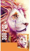 Dėlionė Jigsaw Puzzle Flowers Drawn Lion, 300 det