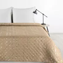 Eurofirany D91/N/BLINK/1 220X240 BEIGE+SIDABRAS Lovatiesė Lovatiesė