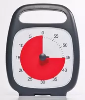 Dėlionė Laikmatis / atgalinio skaičiavimo laikrodis - Time Timer PLUS, Juodas (14x18 cm), JAC5025