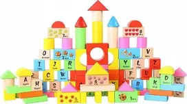 iBOX Medinis kaladėlių rinkinys, 100 elementų