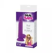 Real Safe Dildo varpos realus sekso sėklidės siurbtukas 19cm