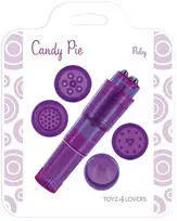 Candy Pie Mini klitorio stimuliatorius masažuoklis su pagalvėlėmis