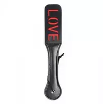 Toyz4Lovers Skórzana klapka su napisem love dominacja sex bdsm