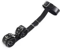 Toyz4Lovers Lengvi nugaros rankogaliai + apykaklė (nero)