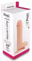 Real Rapture Perky penis su sėklidėmis vibratorius siurbtukas 25cm