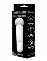„Power Escorts“ lazdelės formos vibratorius „Explorer“ – „Chanti“ – 15 cm – „Baltas“