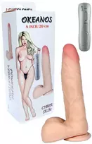 B Series Real B serijos Realistinis dildo penio vibratorius 23cm 7 režimai