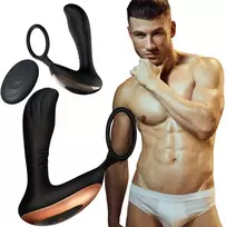 B Series Magic RING Stimuliatorius-prostatos masažuoklis su žiedo USB 10 funkcija / nuotolinio valdymo pulteliu