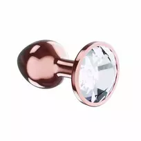Lola Games Plug-Butt Plug Diamond Moonstone Shine L Rose Gold