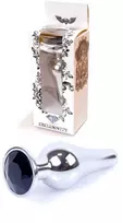 B Series Heavyfun Plug-Jewellery Sidabrinis BUTT PLUG- Juodas
