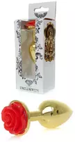 B Series Heavyfun B serijos Heavyfun Raudon Analinis kištukas Rose Steel Plug 7cm