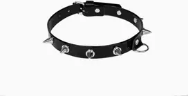 Whips Collections Bindings - WHIPS lakas, moteriška apykaklė su spygliukais, juoda