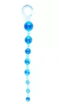 B Series Easylove Mėlyna Plug/kulki-Jelly Anal 10 Beads Mėlyna