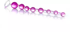 B Series Easylove Rožinė Plug/kulki-Jelly Anal 10 Beads Rožinė