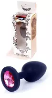 B Series Heavyfun B serijos Heavyfun silikoninis analinis kištukas su dekoratyviniu akmeniu 7cm