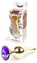 B Series Heavyfun Plug-Jewellery Gold BUTT PLUG- Violetinė