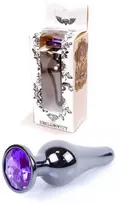 B Series Heavyfun Plug-Jewellery Dark Sidabrinis BUTT PLUG- Violetinė