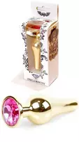 B Series Heavyfun B serija Heavyfun Plieninis analinis kištukas auksinis metalinis kristalas 9cm