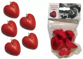 Grajmy Razem Žaiskime kartu Plūduriuojančios širdies kvapo žvakės voniai x5