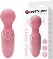 „Pretty Love Mini Wand Massager Vibrator“ vandeniui atsparus žaislas su baterijomis