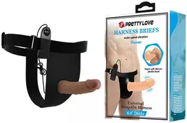 PRETTY LOVE – DIRŽŲ TRIUKŠČIAI – 6,8 colio „Dildo“ vibracija „Draven Strap-On“