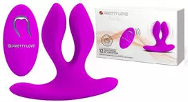 Pretty Love Dvigubas analinis makšties vibratorius g-spot 12 režimas