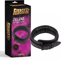 Fierce Euphoria Obroża regulowana juoda unisex bdsm bondage sex