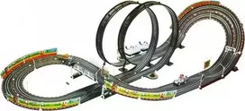 Lean Toys Lenktynių trasa su dviem automobiliais - 452 cm