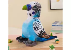 Pliušinis žaislas Papūga, mėlyna, 20 cm