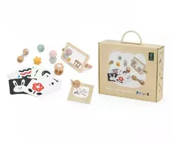 Viga PolarB medinis edukacinis žaislų rinkinys Grow-with-Me Box (0 - 6 mėn.)
