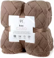 Eurofirany Euro užuolaidos D91/K/CARO 170X210 tamsiai smėlio spalvos