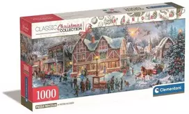 Dėlionė Clementoni CLE puzzle 1000 Panorama Christmas+poster 39927