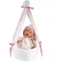 Llorens Llorens 14282 42 cm Alexandra lėlė minkštu pilvuku