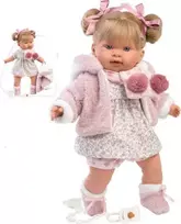 Llorens Llorens 14280 42 cm Alexandra lėlė minkštu pilvuku