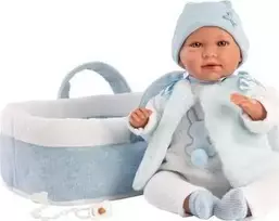 Llorens Llorens 17411 Lėlė bobas Mimo 42 cm su gondolką