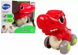 Lean Toys Dinozauras ant ratų Hola T-Rex, raudonas