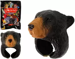 Lean Toys Vaikiškas medinis žiedas su rudojo lokio galva, 5,5 cm