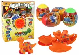 Dinozaurų kiaušinių rinkinys Lean Toys, 9x6,5 cm, 12 vnt.