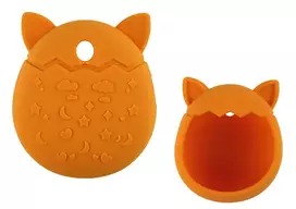 Lean Toys Katės formos silikoninis dėklas Tamagotchi