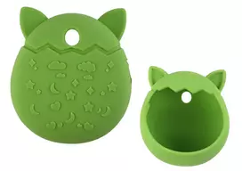 Lean Toys Katės formos silikoninis dėklas Tamagotchi žaislui
