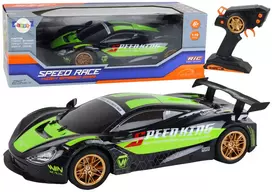 Nuotoliniu būdu valdomas sportinis automobilis Lean Toys, žalias, 42,5x22x10cm