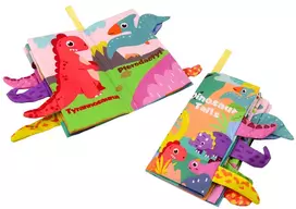 Lean Toys Interaktyvi minkšta knyga vaikams su dinozaurais
