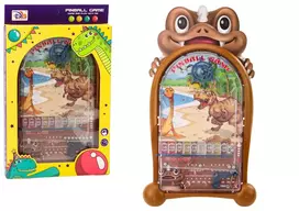 Lean Toys Stalo žaidimas Pinball Arcade Game Dinosaurs Brown Stand